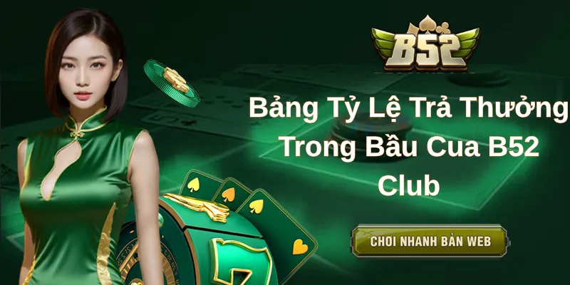 Bảng Tỷ Lệ Trả Thưởng Trong Bầu Cua B52 Club